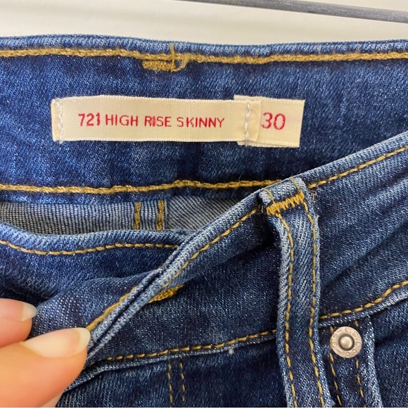 NWT Levi’s Premium 721 HIGH RISE ANKLE SKINNY JEANS - Picture 3 of 10